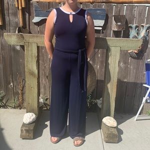 Ralph Lauren navy and white jumpsuit new with tags